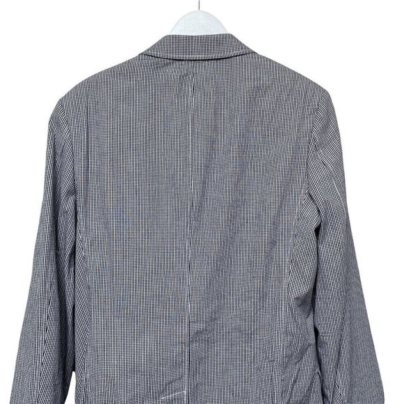 NEW IZOD Mens Blazer Medium Cotton Blue Check Preppy Sport Jacket NWT - Picture 7 of 14